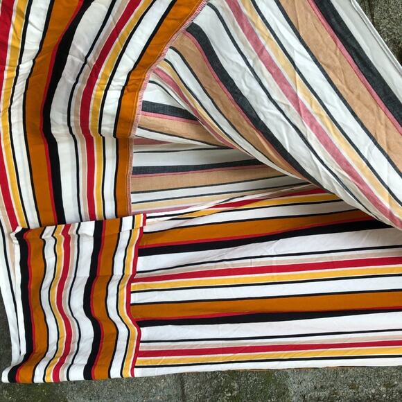 F21 Contemporary Multi Stripe Wrap Midi Skirt M - Picture 4 of 7